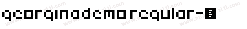 georginademo regular字体转换